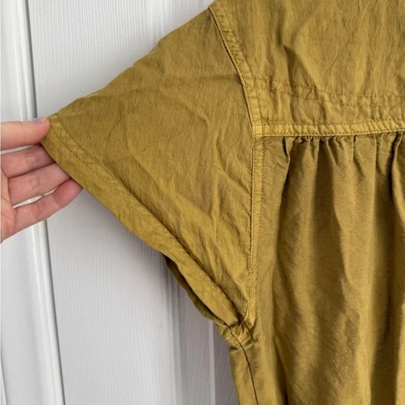 Free People Olive Button-Down jumpsuit with tie - Picture 12 of 12